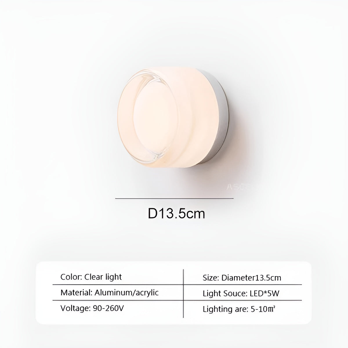 Opaline Nordique – Hedendaagse gelatine LED wandlamp