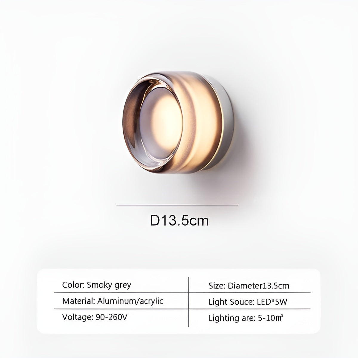 Opaline Nordique – Hedendaagse gelatine LED wandlamp