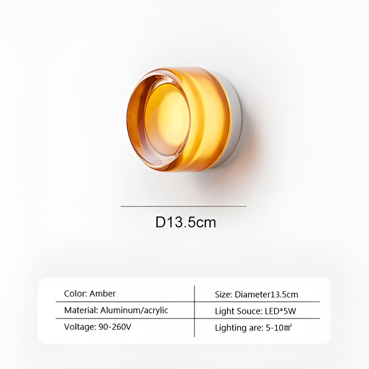 Opaline Nordique – Hedendaagse gelatine LED wandlamp