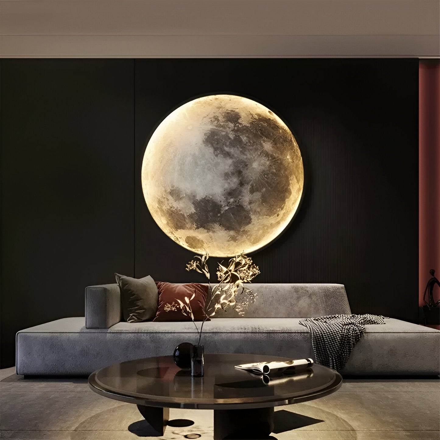 MoonSculpt – 3D wandlamp in de vorm van de maan, verstelbaar en dimbaar