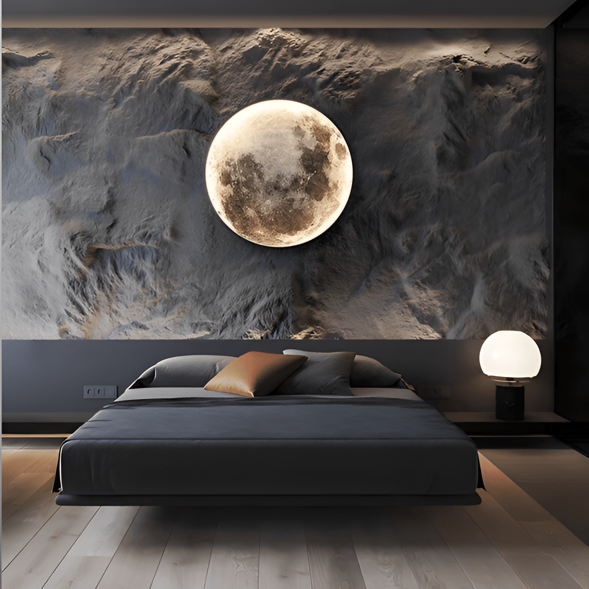 MoonSculpt – 3D wandlamp in de vorm van de maan, verstelbaar en dimbaar
