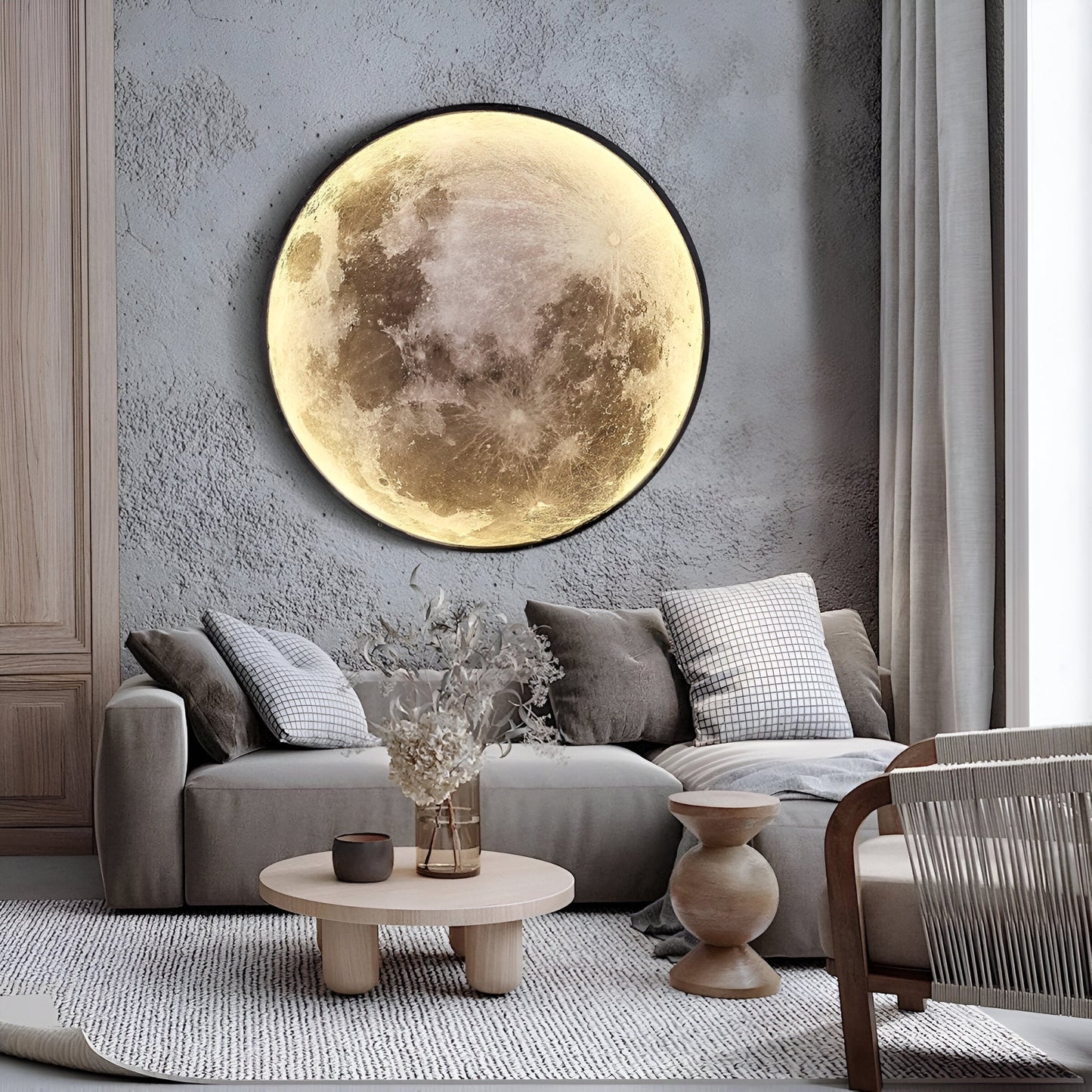 MoonSculpt – 3D wandlamp in de vorm van de maan, verstelbaar en dimbaar