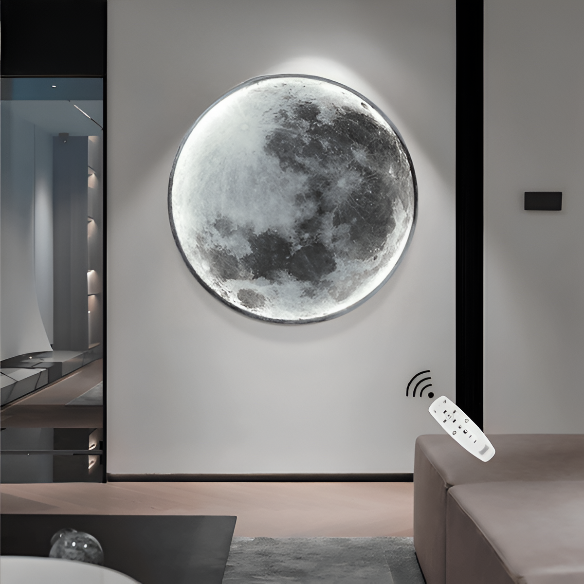 MoonSculpt – 3D wandlamp in de vorm van de maan, verstelbaar en dimbaar
