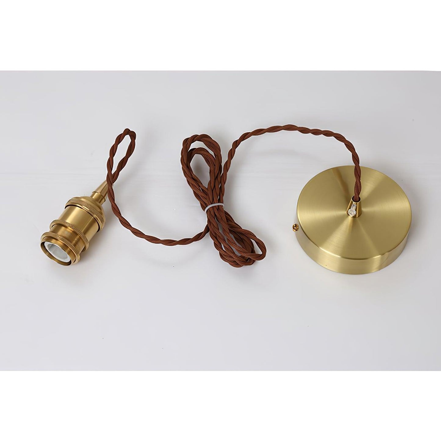 AmberHaven – Vintage Hanglamp in Bruin Glas